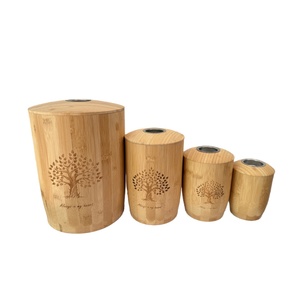 Doğal Bambu Evcil Hayvan Urnesi, Mumluklu, İnsan Köpek Kedi Külleri İçin, Çevre Dostu Bambu Kremasyon Tabutu, Özelleştirilmiş Boyutta Hatıra - Product Image 2