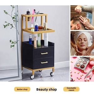 Mobile High-quality Salon Furniture Set Beauty Salon <b>Trolley</b> Cart Wheels Cart <b>Trolley</b> Metal <b>Trolley</b> Cabinet for Sale - Product Image 2