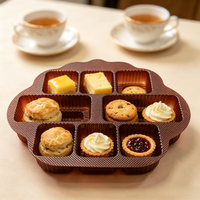 Plateau intérieur rond thermoformé multi-matériaux de qualité alimentaire, écologique et personnalisé, pour boîte cadeau de gâteau - Vente en gros