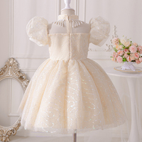 Robes de Soirée à Paillettes pour Filles, Robes d'Été en Coton à Manches Courtes pour Enfants, Tenues de Demoiselle d'Honneur pour Filles