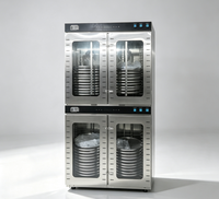 Deshidratador de Alimentos Comercial de Doble Cámara, 80 Bandejas Giratorias de Acero Inoxidable, Control Independiente, Máquina para Secar Frutas, Carne y Cecina
