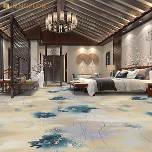 Moquette de qualité supérieure fabriquée en Chine, à Pékin, sur mesure pour les salles de cinéma, les hôtels, les couloirs d'événements, moquette murale à moquette murale - Product Image 2