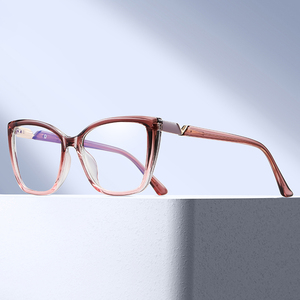 Montatura per <span class=keywords><strong>Occhiali</strong></span> Partagas TR90 con Aste CP e Cerniera <span class=keywords><strong>a</strong></span> Molla, Lenti Anti Luce Blu, Montatura Ottica per Donna - Product Image 2