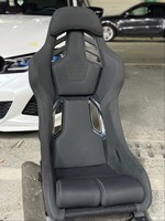 Sièges baquet de course de luxe en PVC noir, modèle RSS Sport, avec design confortable et réglable pour modification