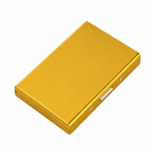 Wholesale Stainless Steel RFID Blocking Card Holder Case 6/10 Slots <b>Metal</b> Credit ID Card <b>Wallet</b> for Business Travel Gift - Product Image 1