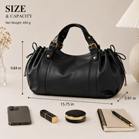 Sac bandoulière en cuir PU avec logo personnalisé, sac fourre-tout rétro bowling grande capacité, sac sous le bras pour femme, idéal pour le travail, le shopping et les voyages
