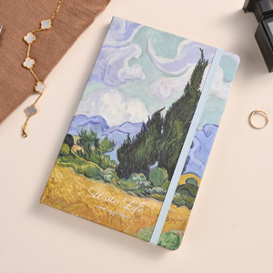 Cuaderno de encuadernación de costura de tapa dura de piel sintética en colores pastel artístico ligero portátil nuevo producto <span class=keywords><strong>para</strong></span> <span class=keywords><strong>estudiantes</strong></span> - Product Image 6