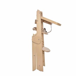 Chaise haute pour bébé et enfant en bois, moderne et simple, réglable en hauteur, plateau amovible, bois massif - Product Image 4