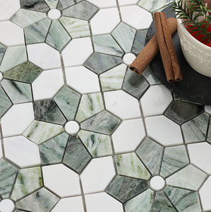 Hiện đại đá cẩm thạch tự nhiên Gạch Mosaic Hoa Tường và sàn trang trí cho phòng ngủ nhà bếp phòng tắm khách sạn backsplash - Product Image 5