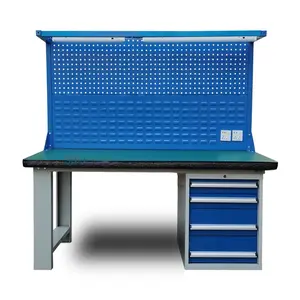 Heavy Duty Metal Tool Storage Work Bench Industrial Working Bench Workshop Garage Workbench