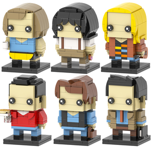 MOC7520-7525 Rachel vert Monica <span class=keywords><strong>Geller</strong></span> Phoebe Buffay Joseph Chandler Ross <span class=keywords><strong>Geller</strong></span> amis TV Action tête carrée briques enfants jouets - Product Image 1