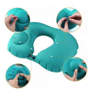 Almohada de Viaje Inflable con Orificio para el Cuello para Avión - Product Image 4
