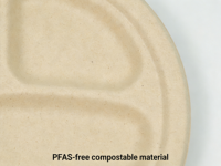 Assiettes en pulpe de papier biodégradable pour les fêtes