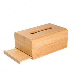 Rectangular Bamboo <b>Paper</b> Boxes for Office <b>Kitchen</b> Bath Living - Product Image 2