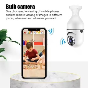 Panorámica Rotación de 360 grados Hogar Inalámbrico <span class=keywords><strong>Wifi</strong></span> E27 Bombilla Visión nocturna a todo color Vigilancia DE SEGURIDAD Cámara inteligente - Product Image 5