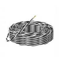 Câble d'alimentation flexible pour lampe LED à paire torsadée domestique, fil torsadé ignifuge 15/25/4mm 12-220V