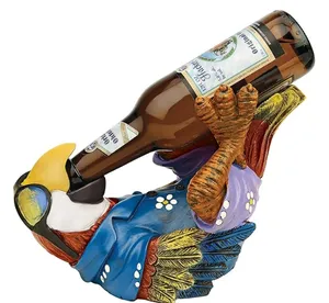 Nhựa bia đối tác nhiệt đới Tiki con vẹt chai đứng nhà bức tượng