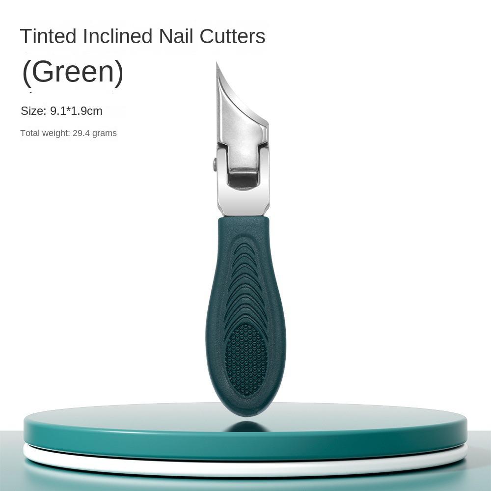 Diagonal nail clippers - green