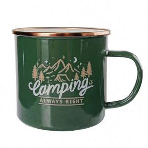 Tasses de camping en acier inoxydable Happy Campers - Tasses à café écologiques pour les aventures en plein air, cadeaux de voyage parfaits pour les couples - Product Image 1