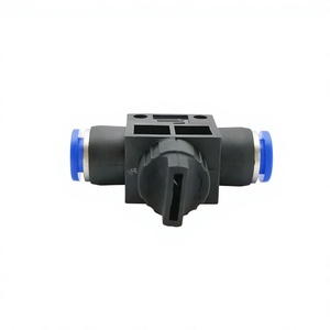 Raccord rapide pneumatique EBM HVFF pour soupape, 4mm - 12mm DE, pour tuyau d'air de compresseur et tuyau d'eau, avec contrôle de débit et de vitesse, Guangdong - Product Image 2