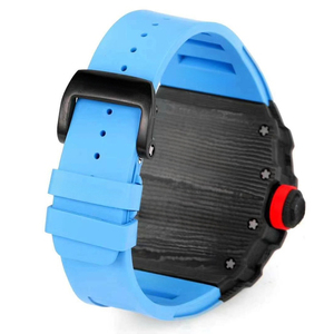 Reloj Tourbillon de Lujo de Alta Gama con Forma de Barril, Esfera de Cristal de Zafiro, Movimiento Mecánico, Correa de Goma - Uso Formal y Empresarial - Product Image 6