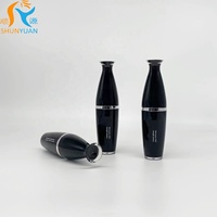 Flacon pulvérisateur à pompe en plastique de 30 ml pour sérum de soin de la peau, masque facial, crème pour le visage, lotion, couleurs personnalisées, fermeture à pression pratique