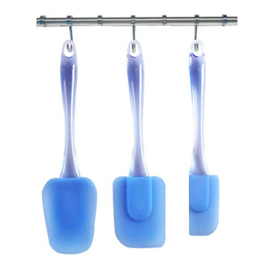 Hot Silicone <strong>Spatula</strong> Cooking Utensils Set 3 Piece with Mini Scraper and Transparent Handle Silicone Brush <strong>Spatula</strong> - Product Image 4