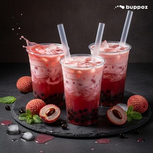 ชา Boba น้ำเชื่อมลิ้นจี่ - Product Image 5