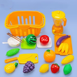 Giocattoli per Bambini per Giochi di Ruolo, Set da <span class=keywords><strong>Cucina</strong></span> con Frutta e Verdura in Plastica da Tagliare - Product Image 2