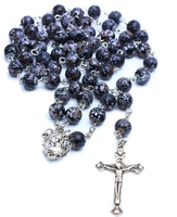 Collier de prière en céramique, chapelet catholique ique, perles d'imitation, ornements religieux, collier croisé, offre spéciale