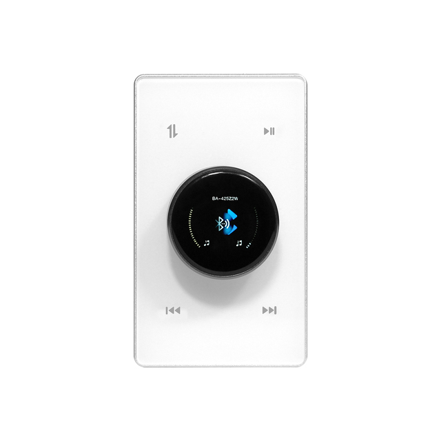 V 4x25W Multi-Zone Audio Amplifier with Color Display & Wireless Streaming for Residential Use Wall Amplifier