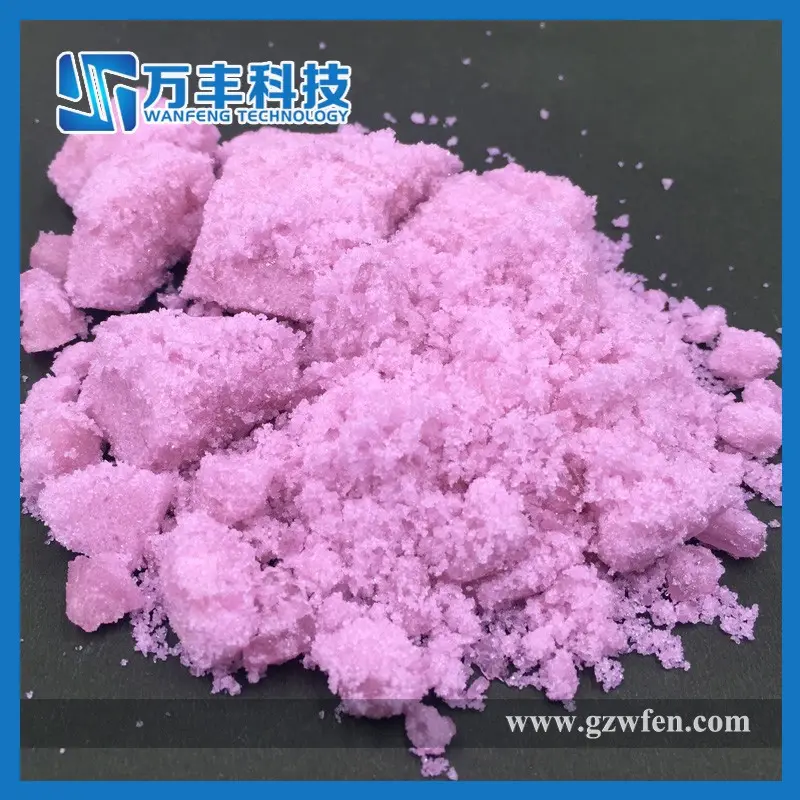 Kristal klorida Neodymium Pink kemurnian tinggi untuk dijual Neodymium klorida