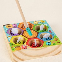 Großhandel Neuheit Holz-Insektenfangspiel Bienenstock-Spiel Montessori Feinmotorik-Bienenfischspielzeug für Kinder Entwicklungsförderndes Gehirnspielzeug