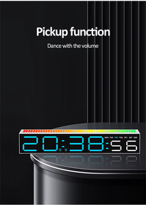 <span class=keywords><strong>Sveglia</strong></span> Digitale LED con Barra Luminosa Ritmica, Orologio da Tavolo Colorato, 3 Livelli di Luminosità Regolabile, Orologio Elettronico RGB Multicolore - Product Image 3