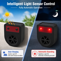 Répulsif Solaire Ultrasonique Anti-Prédateurs avec Capteur Lumineux Rouge Clignotant pour Renards, Loups, Cerfs, Sangliers, Lapins, Hiboux – Idéal Jardin et Ferme – IP44 – Fabrication OEM