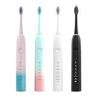 Cepillo de Dientes Sónico Ultra Silencioso, 6 Modos, Cuidado de las Encías, Cerdas Suaves, Impermeable, Blanqueamiento Dental