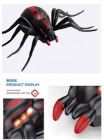 Jouet animal à succès pour les autres enfants, araignée RC miniature en plastique d'horreur avec télécommande radio, insecte électrique interactif