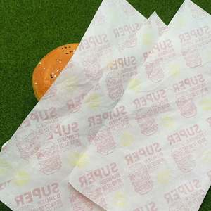 Custom Greaseproof Bread <b>Wrapping</b> <b>Paper</b> Custom Greaseproof Burger Wrapeco-friendly Food Wrap - Product Image 6