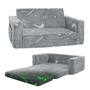 เก้าอี้โซฟาเด็กแบบพับได้ 2-<span class=keywords><strong>in</strong></span>-1 ผ้าพลัฌนุ่ม เก้าอี้นั่งเด็ก เฟอร์นิเจอร์สำหรับเด็กผู้หญิงและเด็กผู้ชาย - Product Image 1