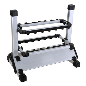 WEIHE – support de <span class=keywords><strong>canne</strong></span> à pêche en alliage d'aluminium, 2 kg, argent, 12 pièces - Product Image 2