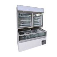 Réfrigérateur Commercial Professionnel à Température Unique, Trois Contrôles, 4 Portes, en Acier Inoxydable, à Commande Numérique, Refroidissement par Air, Ouvert