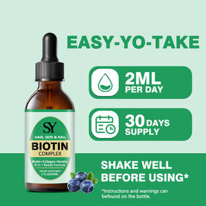 Compre a granel complejo de biotina de alta calidad líquido gotas colágeno queratina soporte cabello piel y uñas salud líquido - Product Image 4