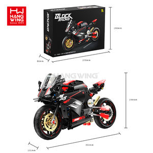 HW 426pcs Cruiser Moto DIY Blocs de Construction Technologie Robuste Briques Jouets Petit Jouet de Construction Voitures de Sport Boîte Ensembles - Product Image 6