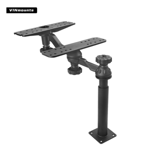 Support de sondeur de pêche robuste VINmounts, double base télescopique en aluminium de 14,6 à 20,1 pouces pour écrans marins de 7 à 16 pouces - Product Image 1
