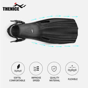 Thencie-aletas ajustables para <span class=keywords><strong>buceo</strong></span>, nuevo Snorkel, tacón abierto, aletas largas de carbono para natación y <span class=keywords><strong>buceo</strong></span> - Product Image 2