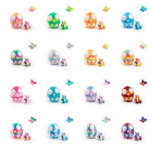 3D Printing <b>Plastic</b> Animal Model Rabbit <b>Egg</b> Multi-color Set Easter Cross-border Hot-selling Craft Decoration Children's Gift - Product Image 6
