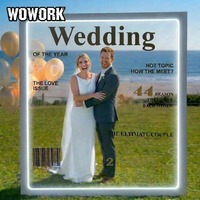 WOWORK Meta Cabine Photo Détachable en Fer pour Mariages, Événements et Accessoires de Scène