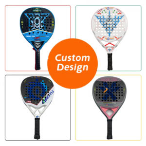 Raquetas de Tenis de Fibra de Vidrio con Logotipo <span class=keywords><strong>Royal</strong></span> <span class=keywords><strong>Padel</strong></span> 12K, Forma de Diamante, Empuñadura de EVA, Material de Red de Nailon, Ligeras, Venta al Por Mayor a Precio Económico - Product Image 3