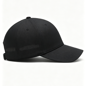 Gorra de Béisbol Unisex de Secado Rápido, de Lona, con 6 Paneles, Visera Curva, Suave, Ligera, Resistente al Agua, Negra, Deportiva, con Hebilla Ajustable - Product Image 4