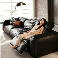 Canapé pliable trois places en tissu velours mat minimaliste G09, avec rembourrage en coton, canapé-lit coulissant électrique